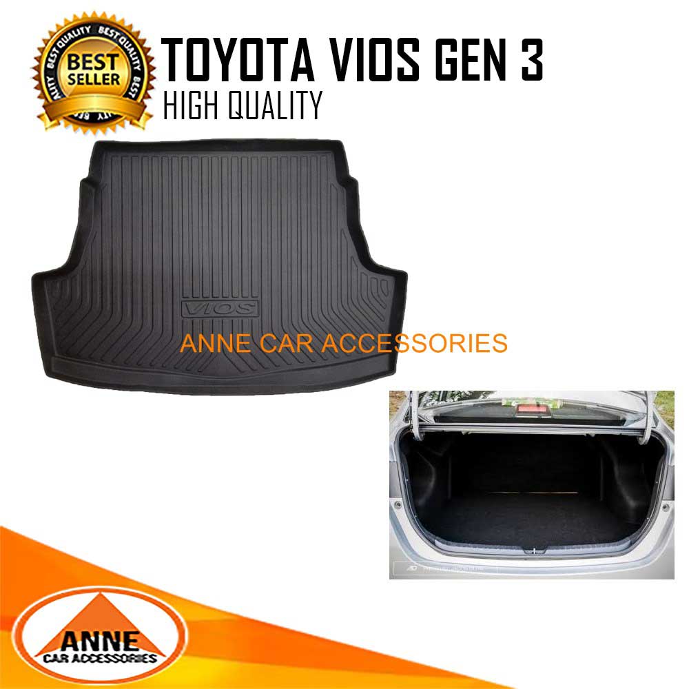 Car Trunk Tray for Toyota Vios Gen 3 2014 2015 2016 2017 2018 Vios