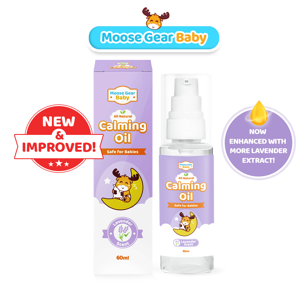 Moose Gear Baby Calming Oil 60ml (Lavender Scent) Rehydrates Skin