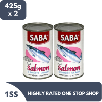 Saba Pink Salmon Natural Oil 425g x 2