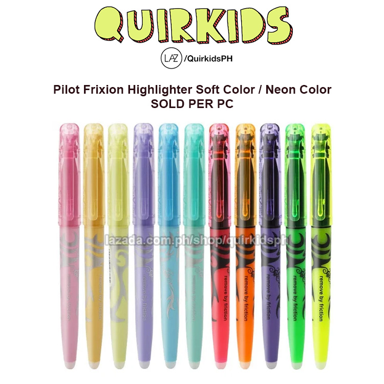 Pilot Frixion Soft /Neon Color Pastel Pen Highlighter PC