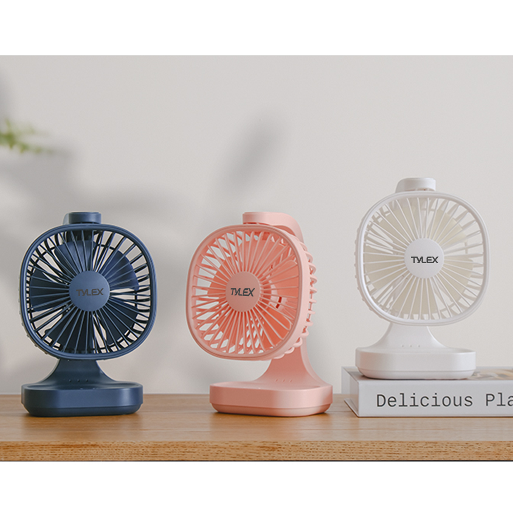 TYLEX XM30 Portable Desktop Mini Fan with 3 Gear Speed Adjustment Low