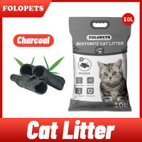 FOLOPETS Bentonite Cat Litter 10L | Strong Odor Control | Quick Clumping | Hypoallergenic & Low Dust