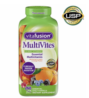 Vitafusion MultiVites Gummy Vitamins Essential Multivitamin for Men and Women 120/260 Gummies USP Verified