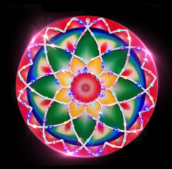 (Warranty)CBLUE Christmas Parol LED Light Lantern Seasonal Outdoor Decoration Dancing LED Colorful Lights
