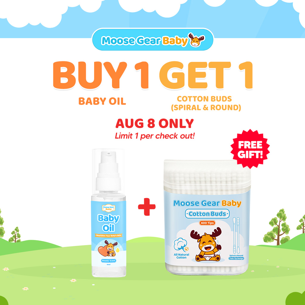 Moose Gear Baby Oil 60ml Gentle Lightweight Moisturizing Non-Sticky Baby Care