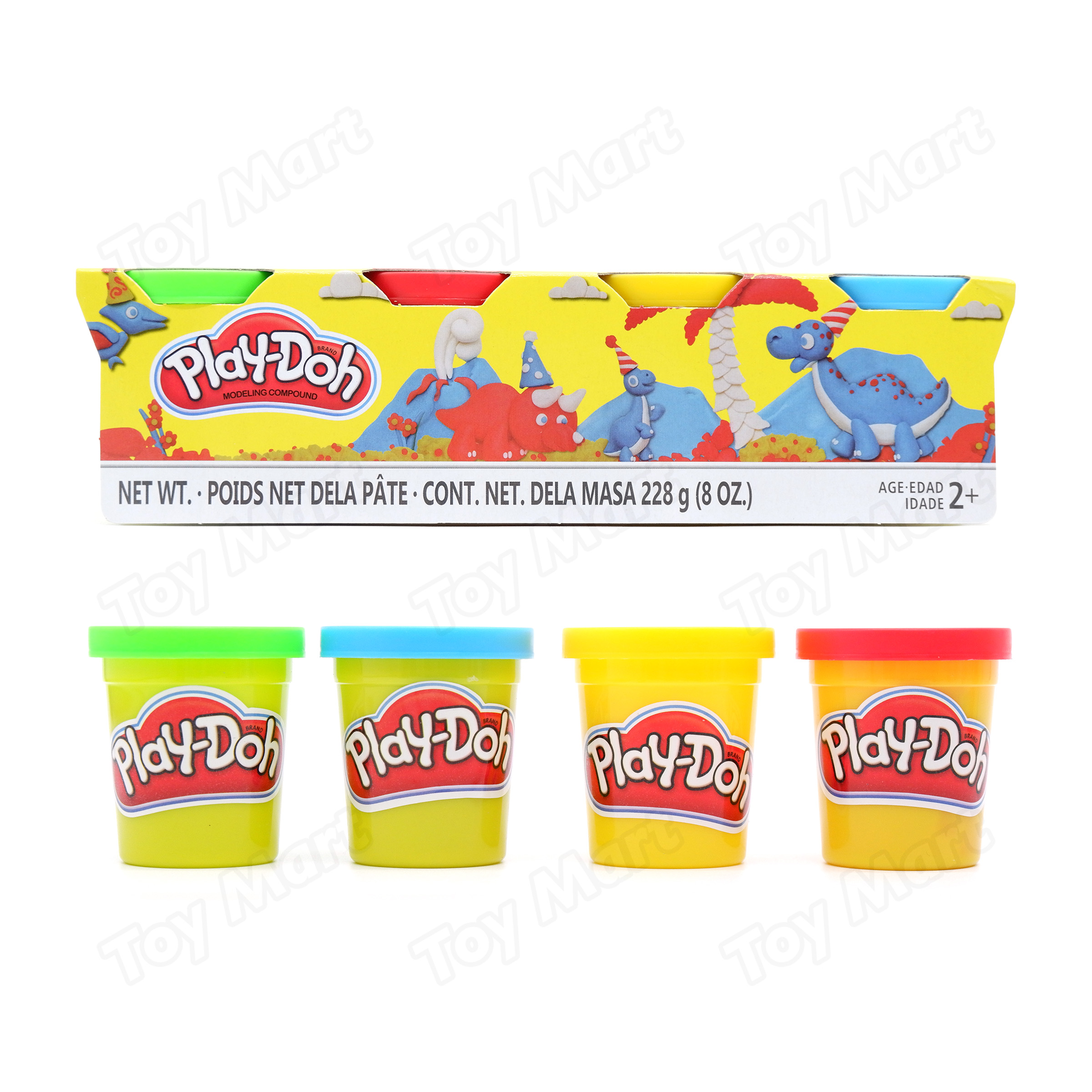 Play-Doh Clay 4pcs Amazing Starter Pack 8oz 228g Dinosaur Edition Assorted Color Original Molding Compound High Quality Clays New Arrival Popular School Project Materials for Children Boys and Girls