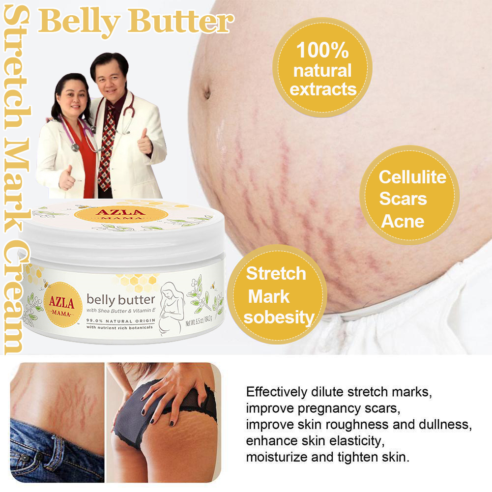 AZLA Original Anti-Stretch Mark Cream Firming Skin Moisturizing Belly Butter for Moms Before and After Pregnancy Belly Skin Care