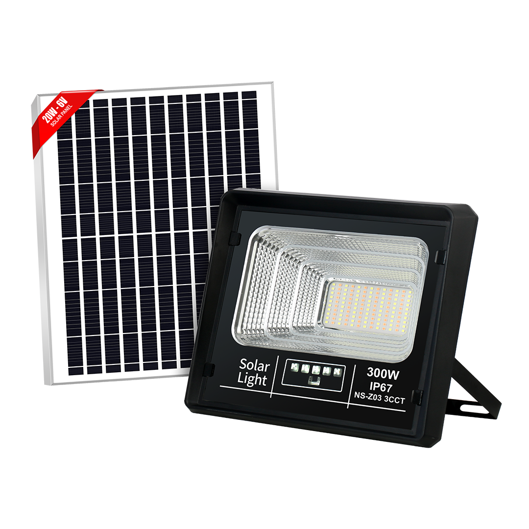 NSS Solar Light LED Outdoor Waterproof Flood Light Home Solar Wall Light Street Lamp with Solar Panle