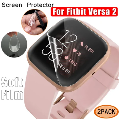 Soft TPU Screen Protector For Fitbit Versa 2 HD Full Cover Bubble-Free Anti-Scratch Flexible Soft Film for Fitbit Versa 2
