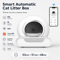 GREENPETS Automatic Self-Cleaning Smart Cat Litter Box App Control Start Clean Anytime Check Status Remotely Daily Rotate Separate Drop to Drawer