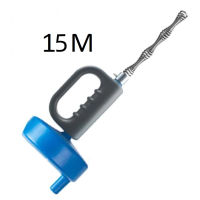 15 Meters Steel Plumbing Clog Drain Remover Tool Drain Snake Pipe Dredging Tool Dredge Unblocker Flexible Rod Auger Snake Clog Remover Drain Pipes