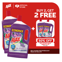 [BUY 2 FREE 2] Ajax Lavender Fresh Multipurpose Cleaner 2L Pack of 4