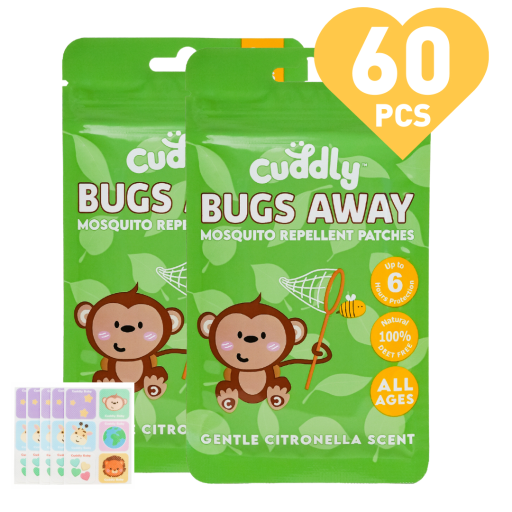 Cuddly Mosquito Patch Citronella Scent Extra-Safe (60 Pcs)