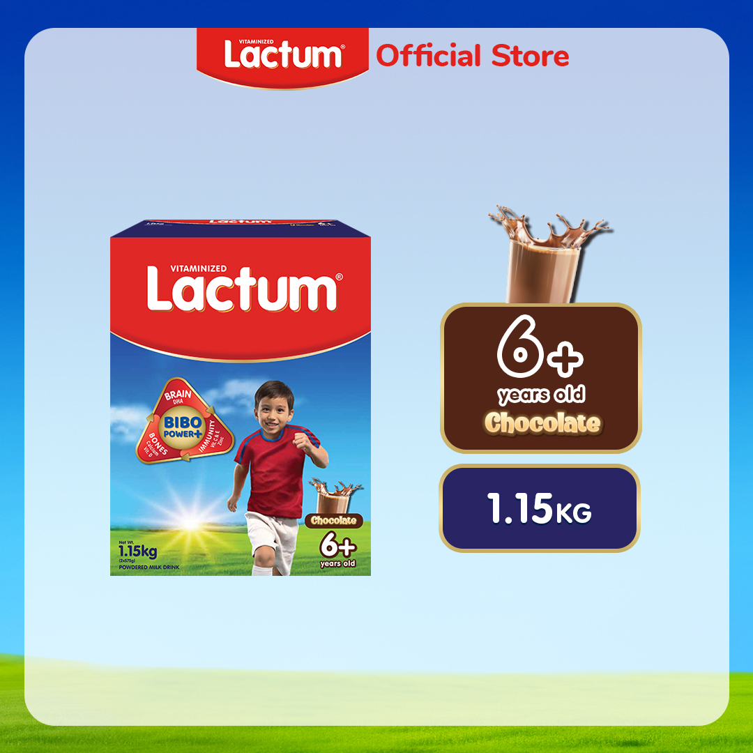 Lactum 6+ Chocolate Powdered Milk Drink for Children / Kids 6 Years Old and Above 1.15kg
