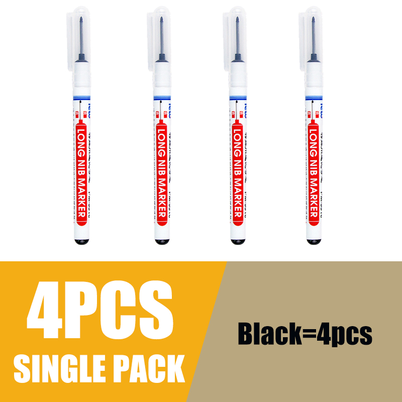 10pcs Long Tip Marker Pen Big Capacity Quick Drying Waterproof Oily Metal Wood Permenant Marker