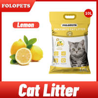 FOLOPETS 10L/5L/2.8L Bentonite Cat Litter Premium Deodorised Cat Litter Quick Clumping liminates Odor and Hypoallergenic