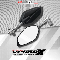 MOKOTO ELITE X LEGITMOTO VISION X SIDE MIRROR FOLDING MECHANISM STEM REAR NON-GRADED MIRROR UNIVERSAL FOR MOTORCYCLE