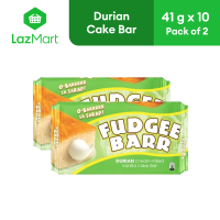 Fudgee Barr Durian 41g x 10 - Pack of 2