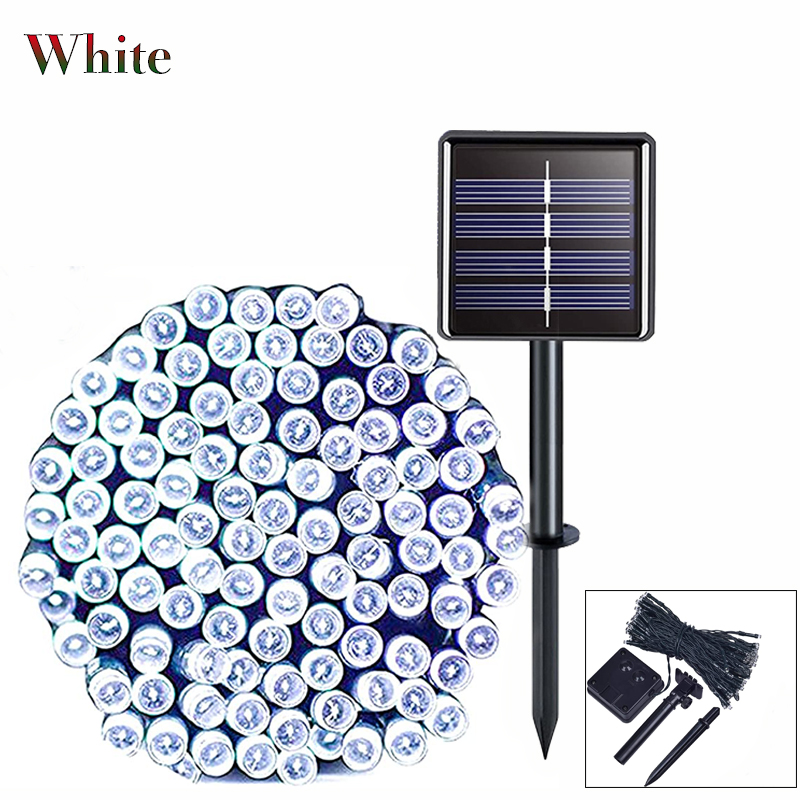 Solar Christmas Lights Outdoor Waterproof 22M 12M 7M 5M Led Strng Fiary Light Party Outdoor Christma Decorate Garden Decoration