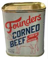 Founders Premium Corned Beef 340g - High Protein Ready-to-Eat Canned Meat