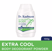 DR KAUFMANN Extra Cool Body Deodorant Powder Deodorizes and Cool with Extra Menthol