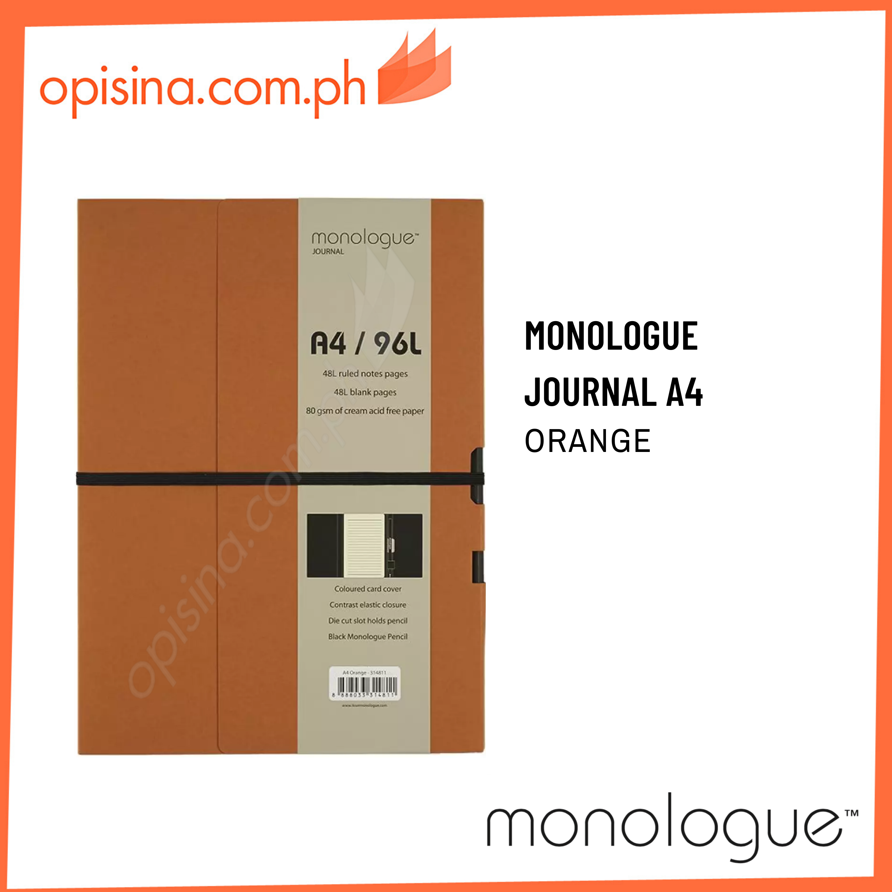Monologue Journal (with pencil) A4 A5 A6