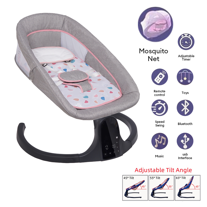 Playpark Baby Rocking Chair Electric Baby Rocker Baby Swing Chair for Newborn Cradle
