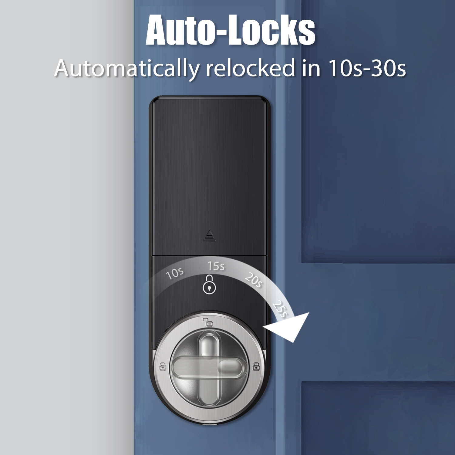 ZKTeco Smart Door Lock Digital Touch Keypad Fingerprint Password RFID