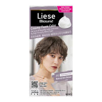 Liese Blauné Creamy Foam Color (Natural Ash Brown) – DIY Gray Hair Dye Mess-Free Lasting Color