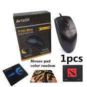 A4tech OP-620D USB Optical Mouse with Mouse Pad (Random Color)