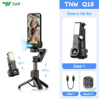 TNW Q19 4in1 Gimbal Stabilizer Selfie Stick AI Face/Object Tracking Tripod With Fill Light For Video
