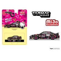 Tarmac Works Vertex Silvia S14 Hello Kitty Black 1/64 Scale Die-cast Car (T64G-018-HK)