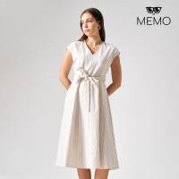 Memo A-Line V-Neck Dress For Women