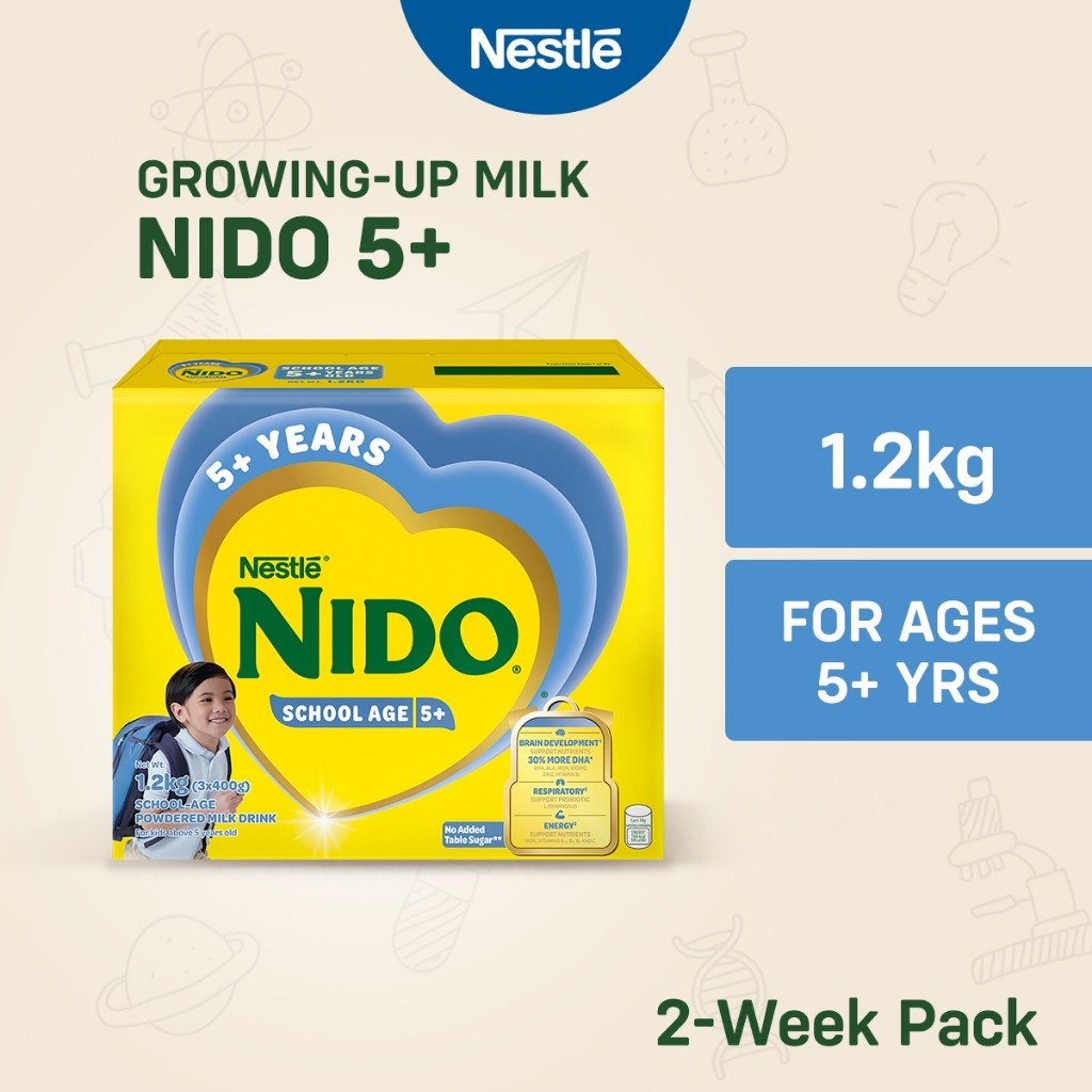 NIDO 5+ Growing-Up Milk Powder for School-Age Children 5+ Years Old 1.2kg