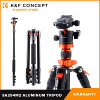 K&F Concept PH Official SA254M2 DSLR Camera Aluminum Tripod with Monopod and Ball Head Kit KF09.089
