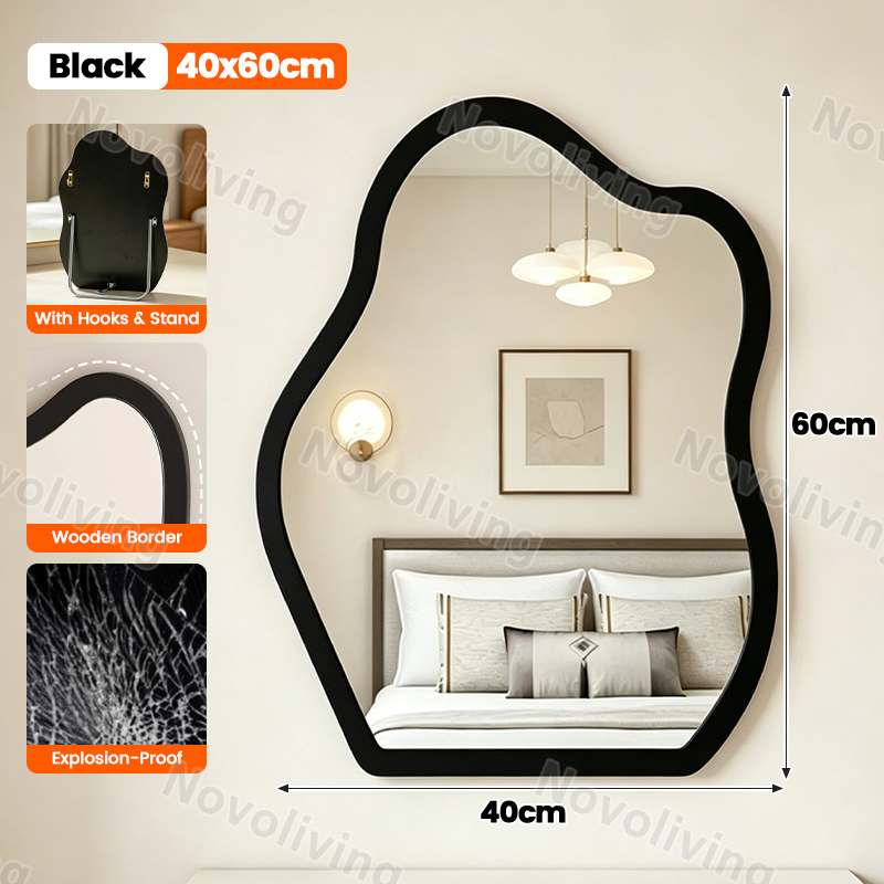 Makeup mirror dressing table mirror cloud decorative mirror wall-mounted desktop makeup mirror bathroom mirror