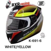 RXR RACING RXR 691-2-6-7 FULL FACE HELMET WITH ICC (BPS) SIZE 59-60CM LARGE ONLY