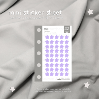 Mini Sticker Sheet Basic Shape Sticker 0.5cm Star Stickers