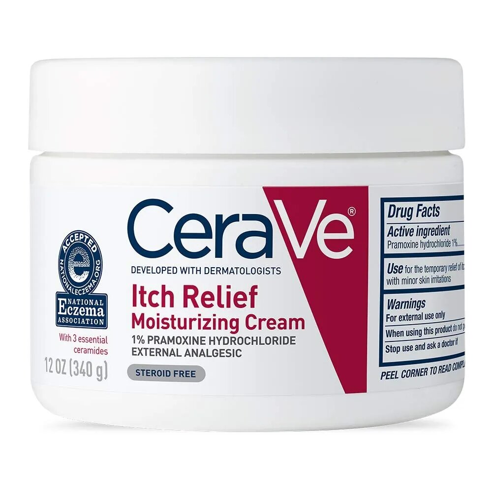 CeraVe Itch Relief Moisturizing Cream Dry Skin Itch Relief Cream 340g