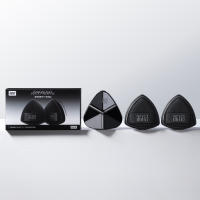 Lishu Black Pineapple Pressed Powder Cushion Wet and Dry  Make up Sponges