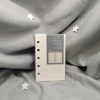 M5 Loose Leaf Basic Blank Unruled Plain Sketch Cream 100gsm / 120gsm / 150gsm / 200gsm