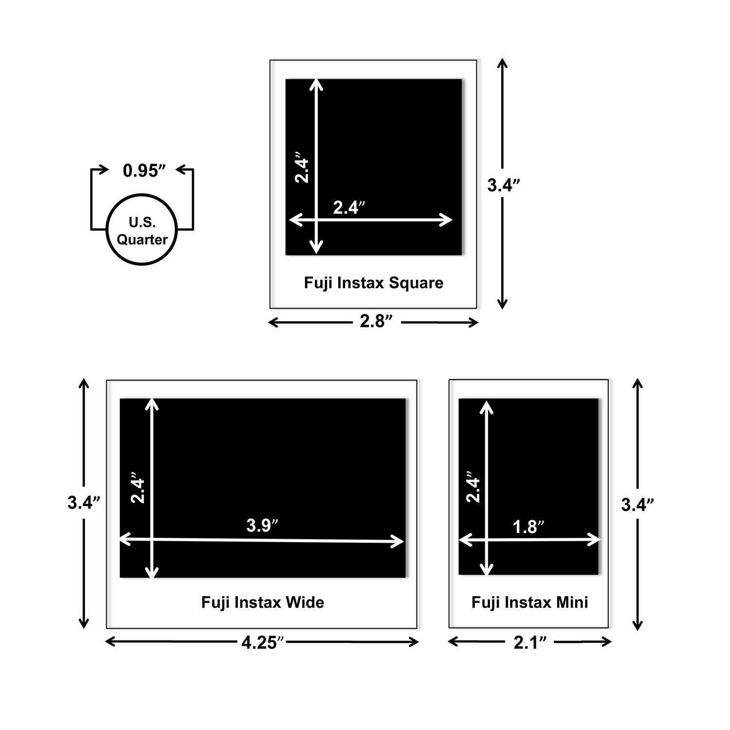Polaroid/Instax Photo Printing Service - High Quality Waterproof Prints in MINI SQUARE and WIDE Size