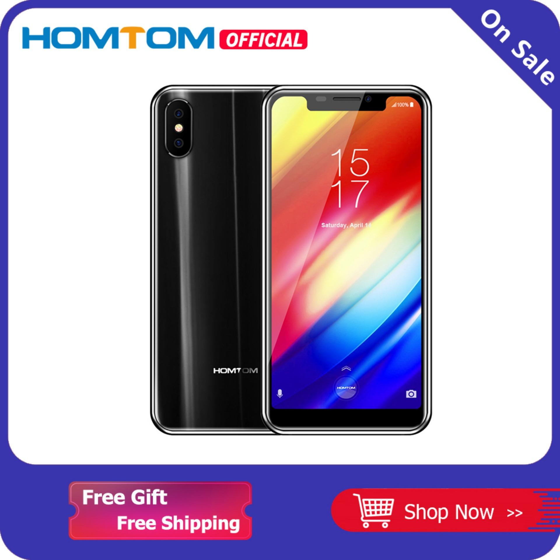 【Free Gift】HOMTOM H10 4G Mobile Phone Android 8.1 Face ID 5.85-Inch Notch Full Display MTK6750 Octa Core 4GB RAM 64GB ROM