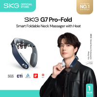 SKG G7 Pro-Fold Neck Massager wtih Heat | Dual-Mode Massage | 6000Hz Pulse Matrix | LEDs + 3-Temp Heat | electric massager | electronic nerve stimulator