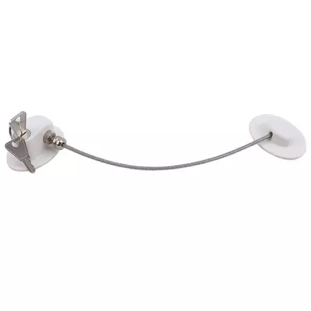 2 Pieces Childrens safety lock Refrigerator Door Lock Safety Limit Lock Protection Window Door Lock File Drawer Lock with Key