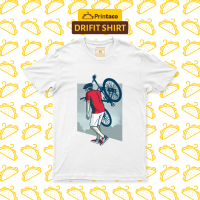 Printaco Drifit Shirt: Carrying Bicycle Cyclist Cycling