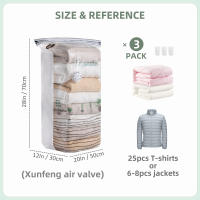 TAILI Vacuum Storage Space Saver Bags Jumbo Cube Blossom Compressing By Sitting No Tools Extra Large Vacuum Bags For Beddings Comforters Quilts Pillows Clothes Free Up 80% Space