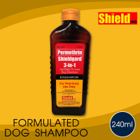 Shieldgard 3 in 1 Permethrin Dog Shampoo 240ml