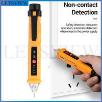 Letsview AC Voltage Detector AC 12V-1000V Multifunctional Voltage Detector Pen Test Electric Tester (Yellow)