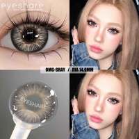 【Grade -1.00 to -10.00】OMG Series Brown 1 Pair Color Contact Lenses Doll Eye 14.0mm Yearly Use